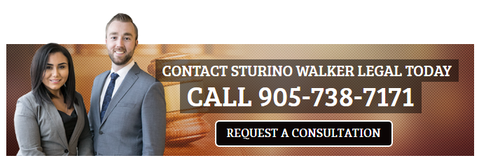 Contact Sturino Walker Legal Today - Call 905-738-7171