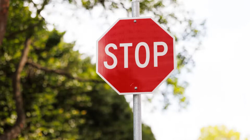 Photo of stop sign ticket ontario