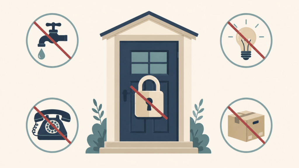 Illustration of prohibited Ontario landlord actions during non-payment process